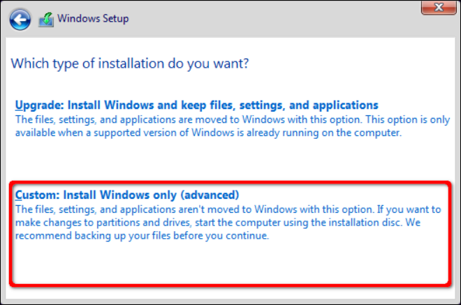 Custom Windows Install