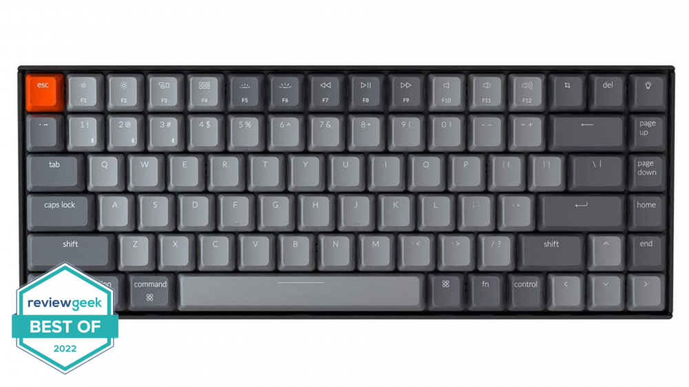 Keychron K2 75% Layout Bluetooth Mechanical Keyboard with Gateron G Pro Blue Switches