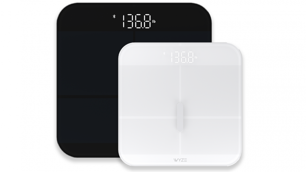 The Wyze Scale X in black and white.